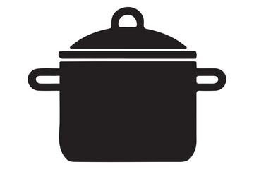 Cooking Pot Silhouette Illustration Vector Graphic for Culinary