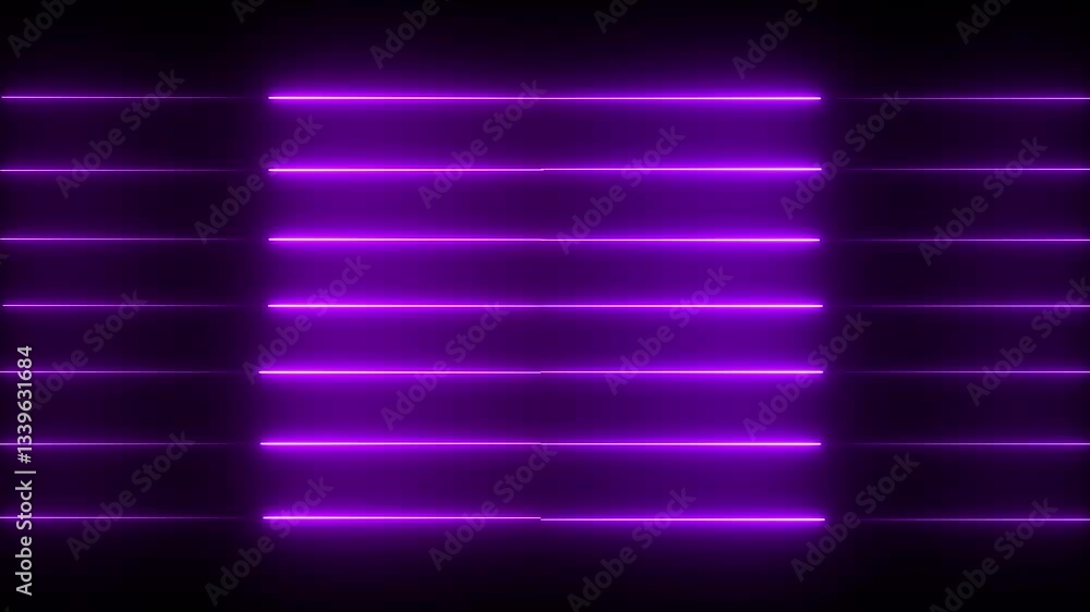 Poster abstract glowing neon lights blinking lines moving animation. colorful neon line moving on backgroun