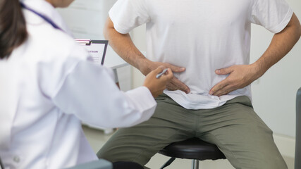 young man with erectile dysfunction consults specialist to identify cause of his erectile...