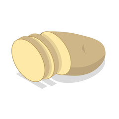 3D Isometric Flat Vector Set of Potatoe Products, Organic Grocery Food. Item 3