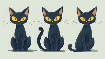 Professional Cartoon Vector Illustration of a Pet Cat Design for Various Usages