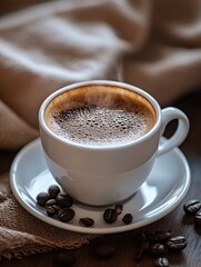 Obraz premium Coffee in a Ceramic Cup