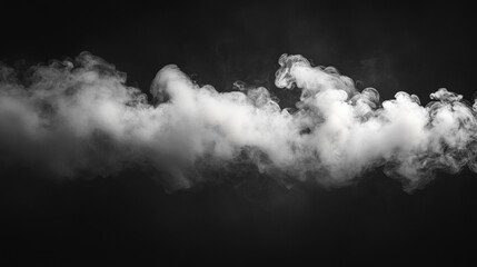 Dense clouds of thick, heavy smoke rolling in an industrial area at dusk creating an ominous atmosphere