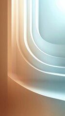 A captivating abstract artwork featuring soft, flowing curves in warm, pale colors, creating a calming visual experience that evokes feelings of serenity and modernity.