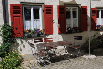 Blick in die Altstadt von Blaubeuren in Baden-Württemberg