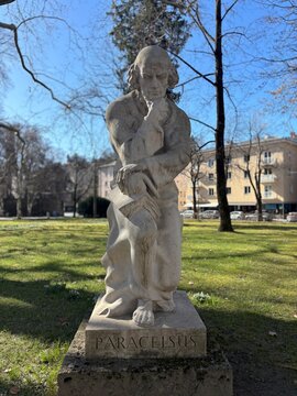 Paracelsus Statue in Salzsburg, Austria