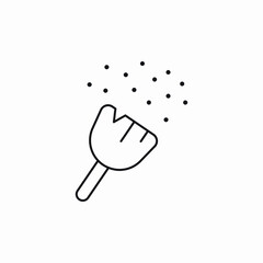 dust cleaning icon sign vector