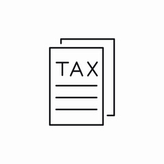 tax documents icon sign vector
