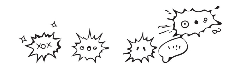 Hand drawn anime manga doodle line elements set this collection features various graphic effects commonly used to enhance character emotions