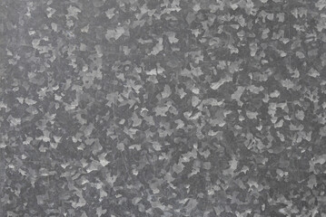 Gray galvanized metal texture close-up