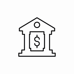 bank services icon sign vector