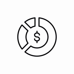 finances share data icon sign vector