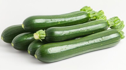 Fresh Green Zucchini Harvest: A Pile of Vibrant Summer Squash