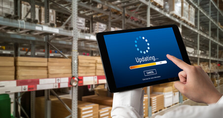 Software update on computer for modish version of device software upgrade