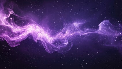 Fototapeta premium Cosmic nebulae, swirling clouds of vibrant purple and violet hues against a dark starry backdrop. Intricate patterns and textures suggest a vast, dynamic space