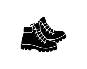 creative details Hiking Boots Icon vector illustration
