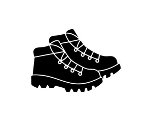 creative details Hiking Boots Icon vector illustration