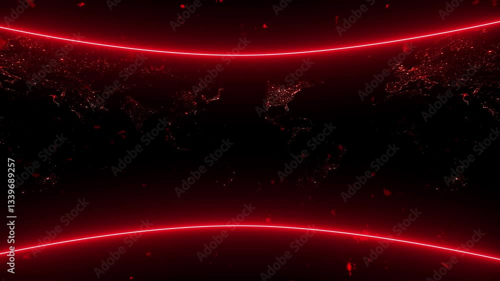 Poster world breaking news studio loop background for stock market news report and breaking news on world l