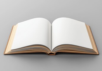 The 3D mock-up features a 12-page leaflet with six-panel accordion folds, arranged as a Z-fold vertical brochure, isolated on a gray background