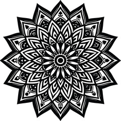 vector snowflake on white background