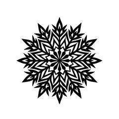 snowflake on white background