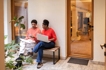 Collaborative discussions in a bright coworking space setting
