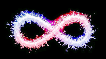 heart shaped fractal background