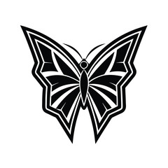 butterfly silhouette  illustration vector