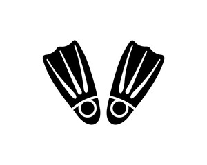 creative details Snorkeling Fins Icon vector illustration