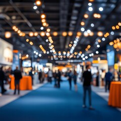 Blurred Event with Busy Conference