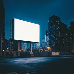 Obraz premium Urban Digital Billboard in City