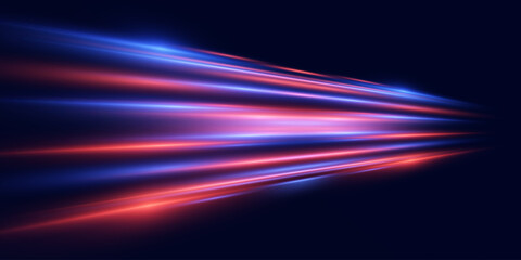 Acceleration speed. Dynamic line movements. Light effect. Vector. EPS 10.