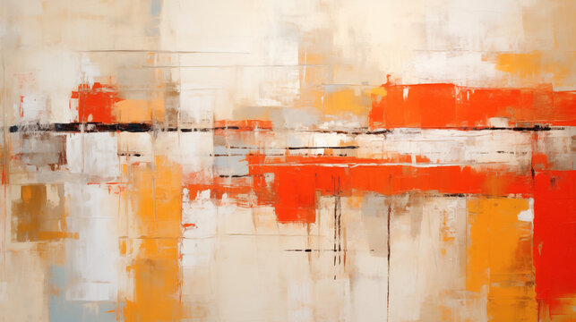 Vibrant abstract artwork with warm tones creating a dynamic visual contrast