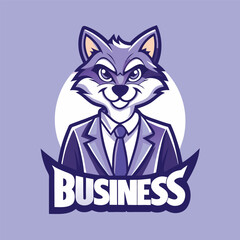Professional Fox Mascot Logo Template Featuring a Businessman Character