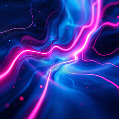 A futuristic cyberpunk digital network texture, glowing blue and purple data streams