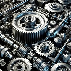 Fototapeta premium gears and nuts