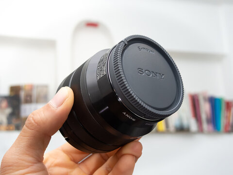 Zapopan Jalisco, Mexico - March 17, 2025: Sony lens ultra wide angle 10 - 18mm for apsc cameras