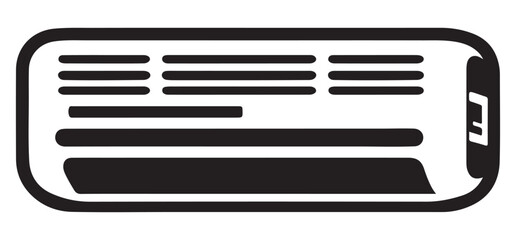 Air Conditioner Silhouette Illustration