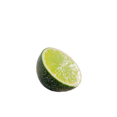 Zesty Lime Wedge Refreshing Citrus Slice Bright Green
