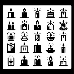 candle Icon Set