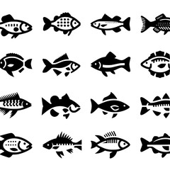 fish Icon Set