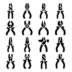 pliers Icon Set