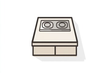 Compact Electronic Device with Dual Circular Components and Slots