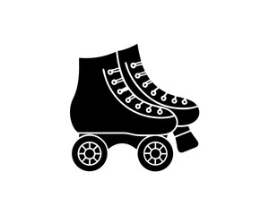creative details Roller Skates Icon vector illustration
