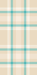 Elegant beige and teal plaid pattern.  Perfect for textile design, apparel, or website backgrounds.  Subtle yet stylish, this calming design evokes a sense of tranquility and sophistication.