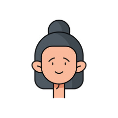 Waitress  Vector icon