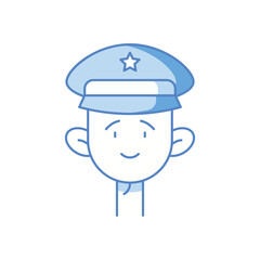 Policeman Vector icon
