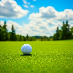 an outdoor golf course