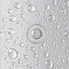 Water drops on a metal surface, abstract background