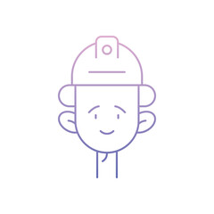 Firefighter Vector icon